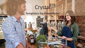  Presentation with plastic recycling - Cool new presentation theme with checkout of sustainable plastic free backdrop and a coral colored foreground