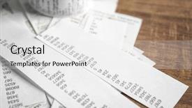  Presentation with checks - Presentation design with checks with numbers on wooden background and a white colored foreground