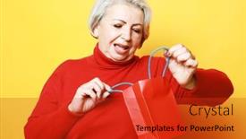  Presentation with joy - Presentation theme consisting of cheerful-and-joyful-old-woman background and a  colored foreground