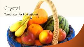  Presentation with cane - Slide deck consisting of cheerful-blue-cane-basket background and a blonde colored foreground