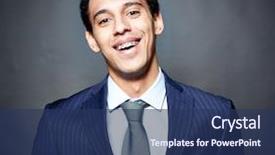  Presentation with black business - PPT layouts featuring cheerful business guy with braces background and a  colored foreground