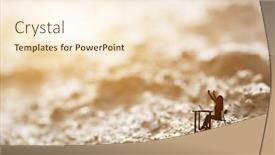  Presentation with business success - Amazing slide set having cheerful-business-woman-concept backdrop and a cream colored foreground