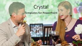  Presentation with classy - Amazing PPT theme having trio of snowman backdrop and a light gray colored foreground