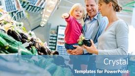  Presentation with fun - Beautiful PPT layouts featuring cheerful-family-with-little-child backdrop and a teal colored foreground