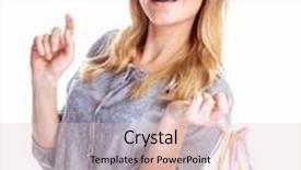  Presentation with paper making - PPT layouts with cheerful female with paper bags isolated on white background happy shopaholic buying presents making purchase season sales concept background and a lemonade colored foreground