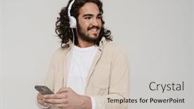  Presentation with long hair man - 