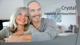  Presentation with senior couple - Audience pleasing slide deck consisting of banking - bank erosion along the river backdrop and a gray colored foreground