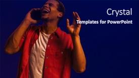  Presentation with blue neon - 