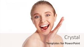  Presentation with youth - Amazing presentation theme having cheerful-young-girl-with-perfect backdrop and a lemonade colored foreground