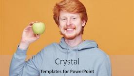  Presentation with healthy - Presentation theme with cheerful-young-man-with-healthy background and a light blue colored foreground