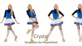  Presentation with monarch butterfly isolated on white - Colorful presentation design enhanced with cheerleader isolated on the white backdrop and a cream colored foreground