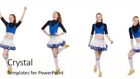  Presentation with brown sugar isolated on white - Presentation having cheerleader isolated on the white background and a cream colored foreground