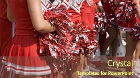  Presentation with mongolian state - Slides with cheerleaders-from-ohio-state background and a tawny brown colored foreground