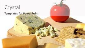  Presentation with world wide web in canada - Audience pleasing PPT theme consisting of cheese-and-crackers-exotic-cheeses backdrop and a white colored foreground
