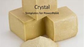  Presentation with shredded cheese - Audience pleasing slide deck consisting of cheese block and shredded cheese backdrop and a soft green colored foreground