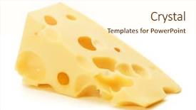  Presentation with frames isolated on white brown - Beautiful PPT theme featuring cheese block isolated on white backdrop and a cream colored foreground