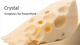  Presentation with scroll paper isolated on white - Slide set having cheese block isolated on white background and a white colored foreground