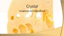  Presentation with concrete block - Cool new slides with cheese block isolated on white backdrop and a blonde colored foreground