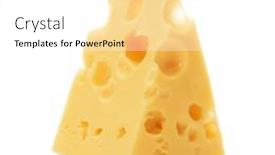  Presentation with white cheese - Presentation featuring cheese-block-isolated-over-white background and a white colored foreground