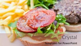  Presentation with burger - 