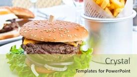  Presentation with burger - 