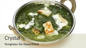  Presentation with indian food - Amazing slides having cheese curry indian food backdrop and a yellow colored foreground