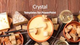  Presentation with cheese - Presentation consisting of cheese fondue background and a red colored foreground