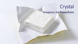  Presentation with volcano and erthcuake surface - Presentation theme with cheese in a paper wrapper background and a  colored foreground