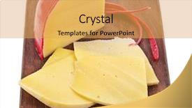  Presentation with white cheese - Beautiful theme featuring cheese in the wooden board isolated on white backdrop and a yellow colored foreground