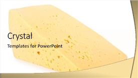  Presentation with white cheese - Amazing PPT theme having cheese isolated on a white backdrop and a blonde colored foreground