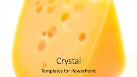  Presentation with white cheese - PPT theme featuring cheese isolated on white background background and a light gray colored foreground