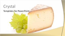  Presentation with white cheese - Presentation theme having cheese-isolated-on-white background and a pink colored foreground