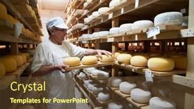  Presentation with storage - Presentation featuring cheese-maker-at-the-storage background and a tawny brown colored foreground