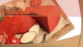  Presentation with white cheese - Amazing presentation having cheese plate dutch red cheese backdrop and a  colored foreground