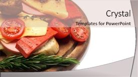  Presentation with cheese plate parmesan cheddar gouda - Presentation design enhanced with cheese plate dutch red cheese background and a lemonade colored foreground