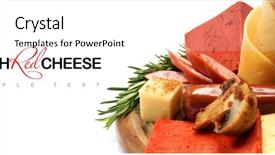  Presentation with white cheese - Colorful PPT theme enhanced with cheese plate dutch red cheese backdrop and a cream colored foreground