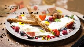  Presentation with camembert - Presentation design with cheese platter for two goat cheese cream gorgonzola camembert grissini and fig jam background and a coral colored foreground