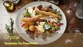  Presentation with camembert - Amazing presentation theme having cheese-platter-for-two-goat backdrop and a tawny brown colored foreground