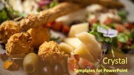  Presentation with camembert - Cool new slide deck with cheese-platter-for-two-goat backdrop and a tawny brown colored foreground