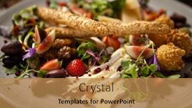  Presentation with camembert - Presentation theme having cheese-platter-for-two-goat background and a coral colored foreground