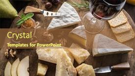  Presentation with wine cheese - Cool new presentation design with cheese-platter-with-organic-cheeses backdrop and a tawny brown colored foreground