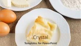  Presentation with cheese pie - Slide deck with cheese-puff-pie-from-unleavened background and a lemonade colored foreground