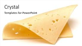  Presentation with white cheese - Colorful PPT layouts enhanced with cheese slice isolated on white backdrop and a white colored foreground