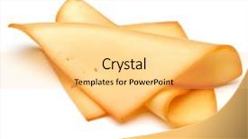  Presentation with shredded cheese - Slide deck enhanced with cheese slices isolated on white background and a  colored foreground