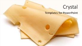  Presentation with frames isolated on white brown - Amazing PPT layouts having cheese slices isolated on white backdrop and a lemonade colored foreground