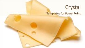  Presentation with blank whiteboard isolated on white - Presentation design having cheese slices isolated on white background and a  colored foreground