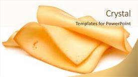  Presentation with shredded cheese - Audience pleasing PPT theme consisting of cheese slices isolated on white backdrop and a cream colored foreground