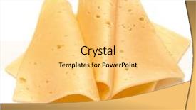  Presentation with white cheese - Theme featuring cheese slices isolated on white background cutout background and a yellow colored foreground