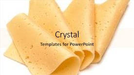  Presentation with white cheese - Amazing presentation theme having cheese slices isolated on white background cutout backdrop and a yellow colored foreground