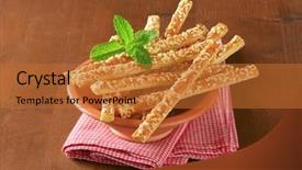 Presentation with served - Colorful theme enhanced with cheese sticks served in the bowl with fabric linen backdrop and a red colored foreground